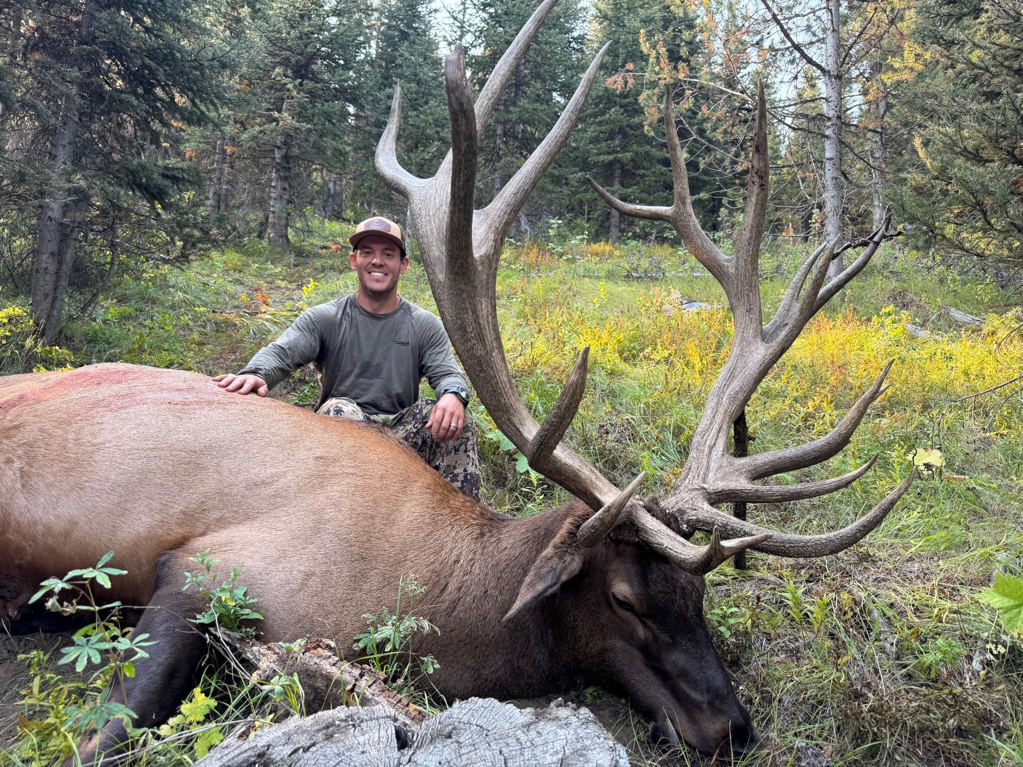 Trey Brooks with elk
